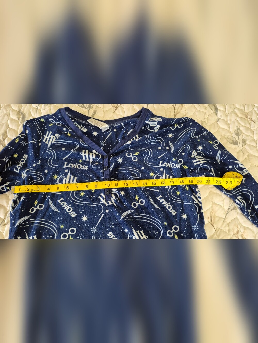 Womens Harry Potter Theme Pajama Sets - Navy & Gray - Picture 10 of 13